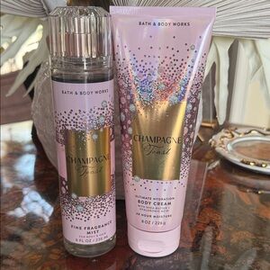 Bath & Body Works Champagne Toast Body Wash & Cream Set